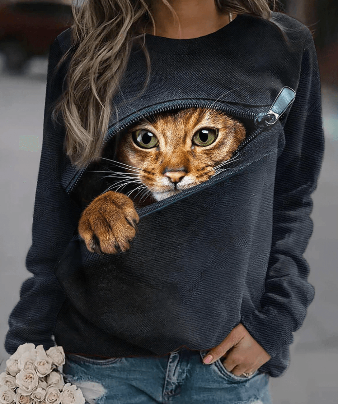 CAT - Super gemütlicher und stylischer Pullover für Damen - Amodafashion.de