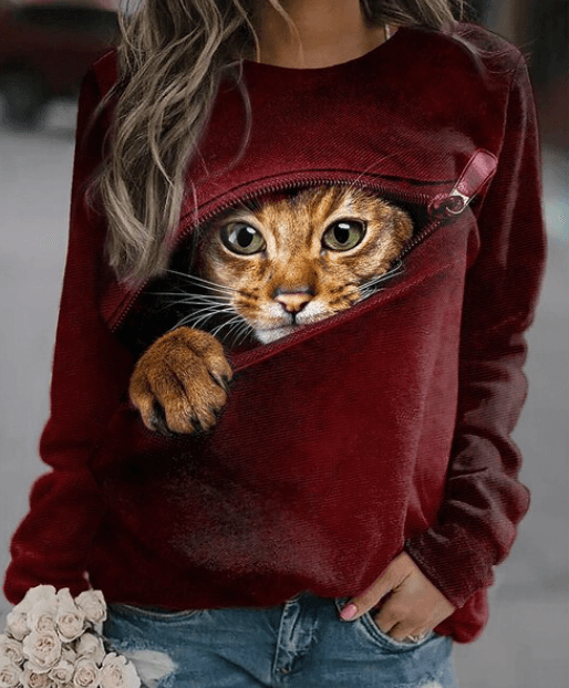 CAT - Super gemütlicher und stylischer Pullover für Damen - Amodafashion.de