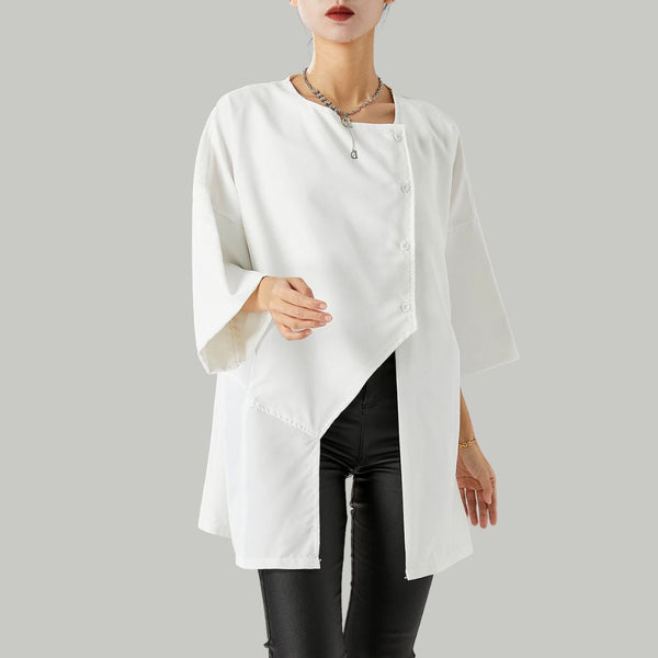 Annika - Stylische Bluse mit asymmetrischem Ausschnitt