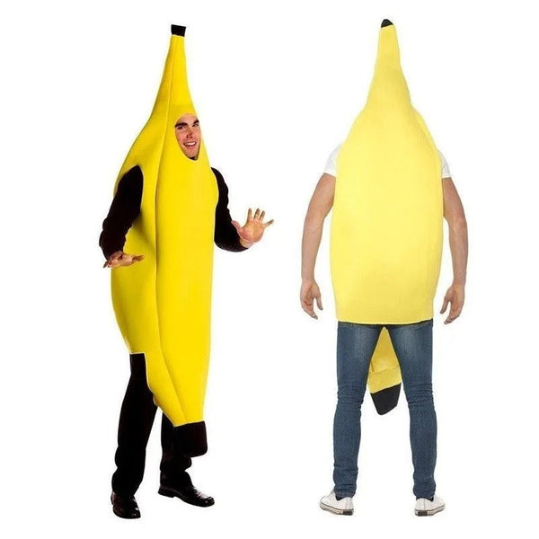 Lustiges Bananenanzug Gelb Kostüm