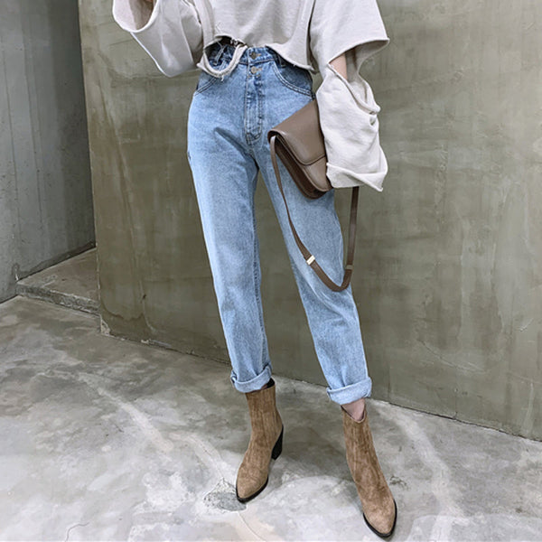 Streetwear Lose Denim-Jeans für Frauen