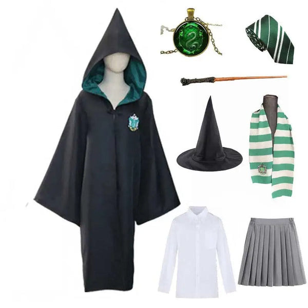 Zauberschule Schal Krawatte Zauberstab Halloween Kostüm